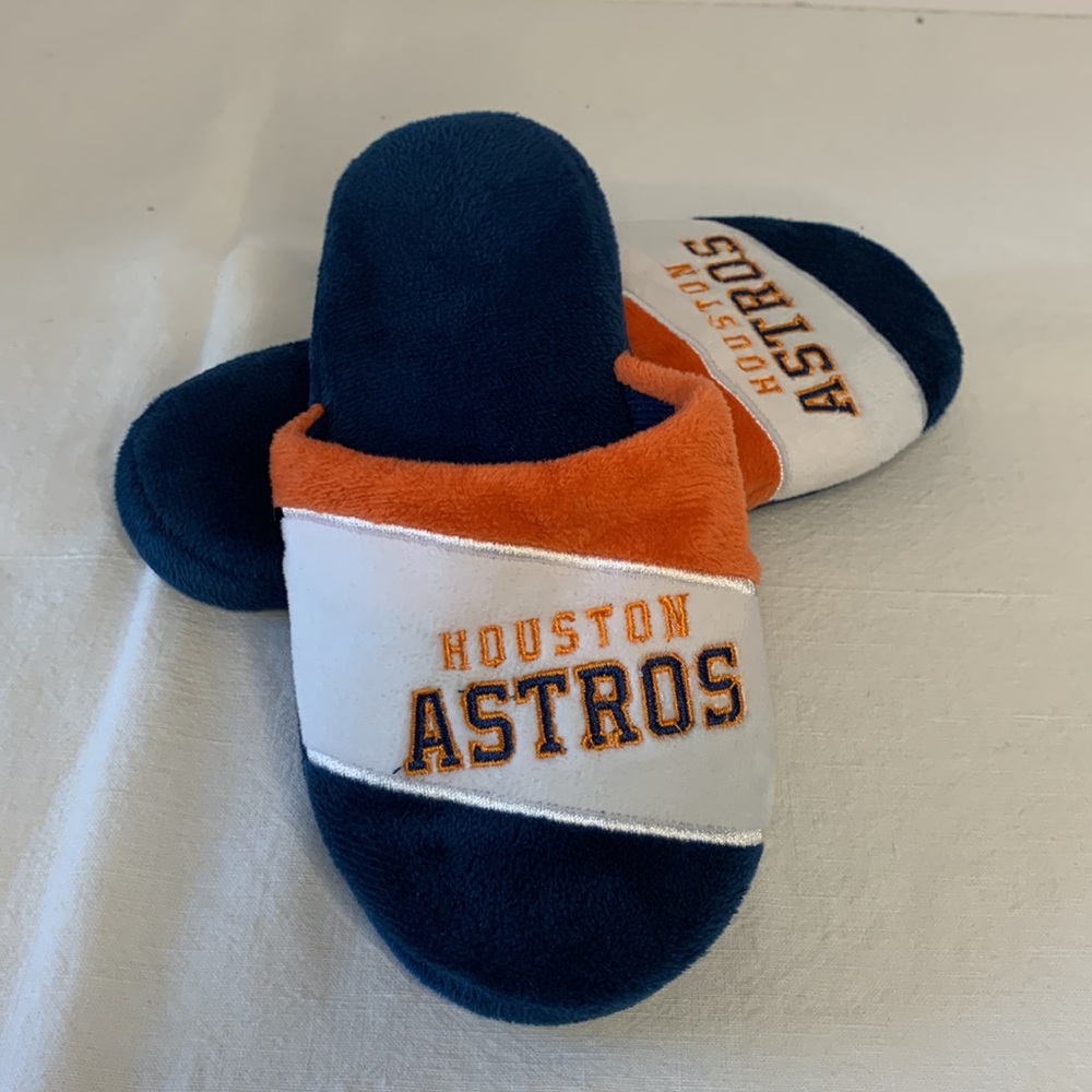 Houston Astros MLB Little Boys Slippers